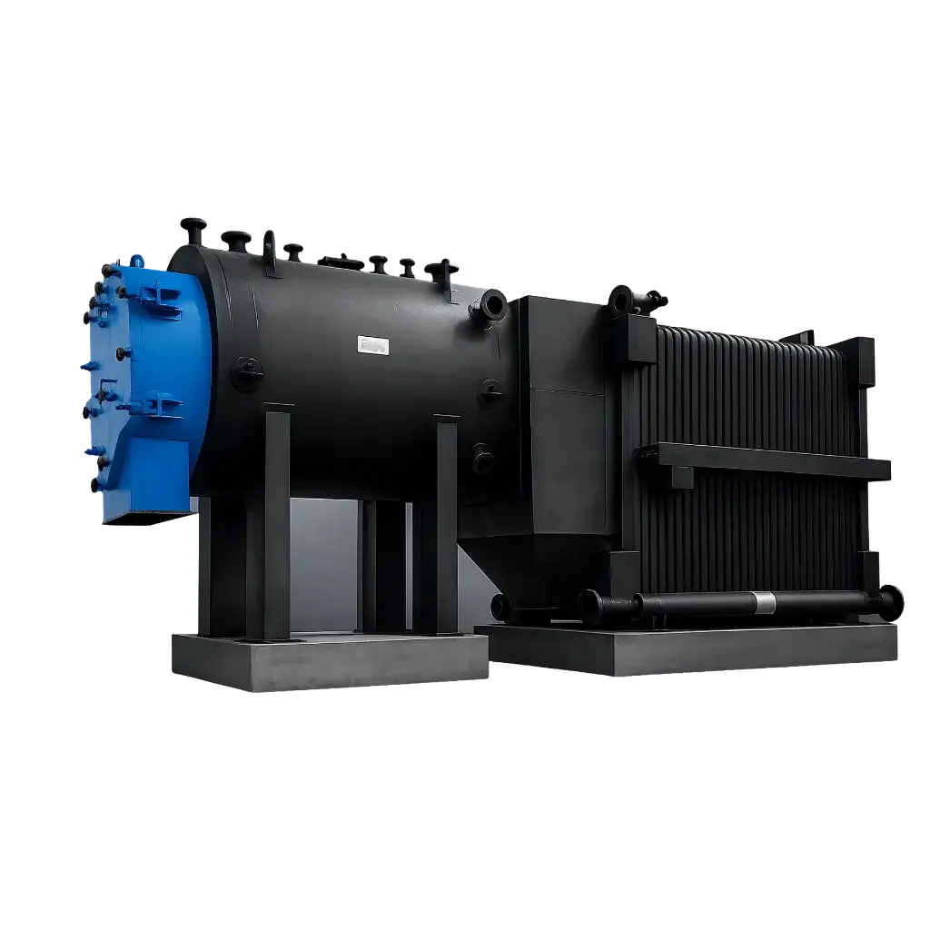 Bellfabs shell with water wall membrane panel steam boiler, 1 to 25 TPH, solid fuel fired, IBR, supplied by Dhyami
