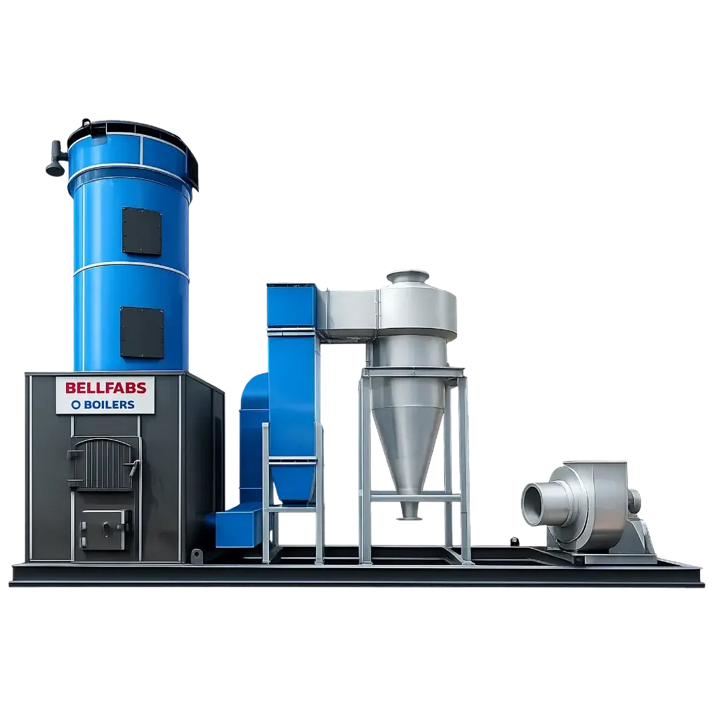 Bellfabs coil type thermic fluid heater, 50,000 to 20,00,000 kcal/hr, solid, liquid and gas fired, supplied by Dhyami