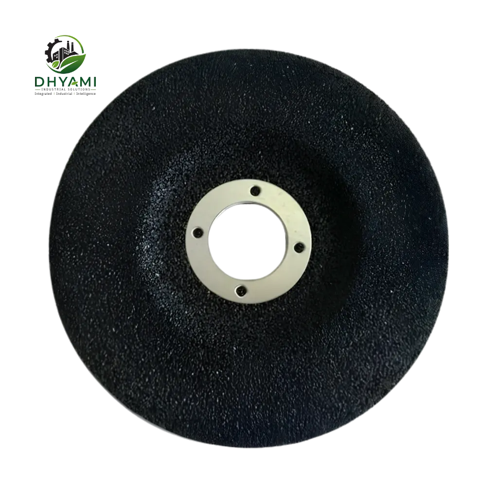 Grinding disc by Dhyami in aluminium oxide resin bonded type used for surface grinding of metal and welds