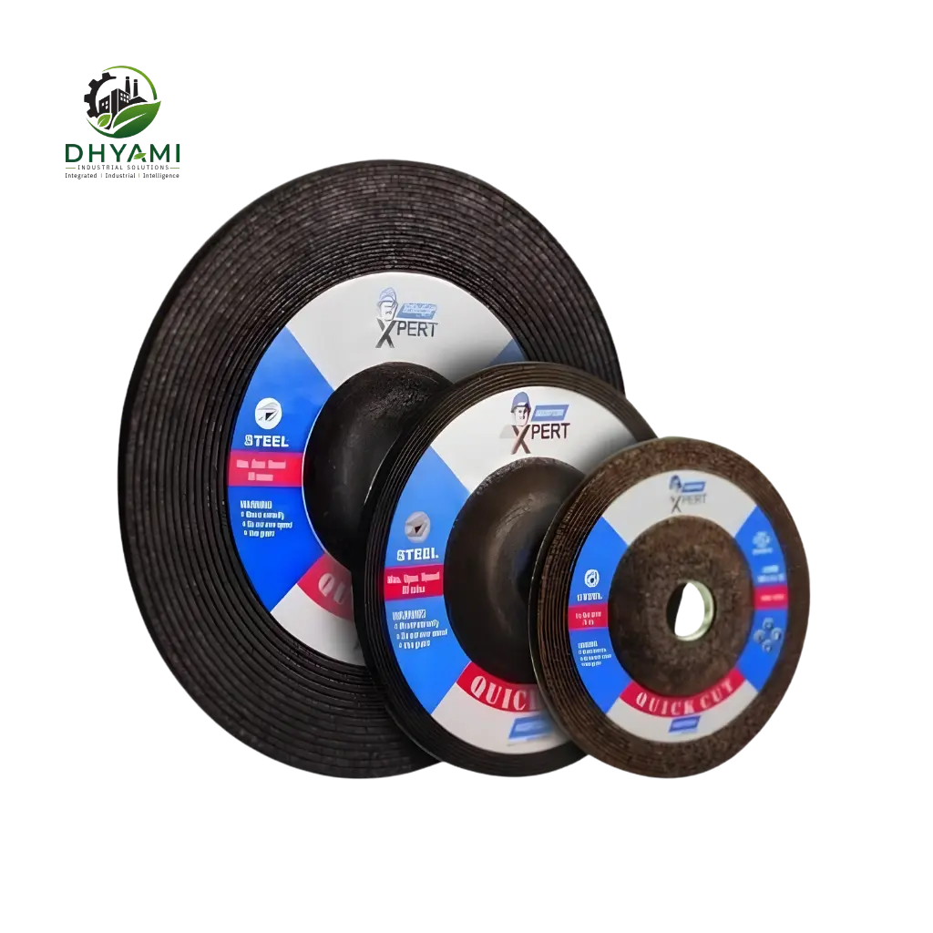 Grinding wheel by Dhyami in aluminium oxide vitrified bond used for tool sharpening and bench pedestal grinding