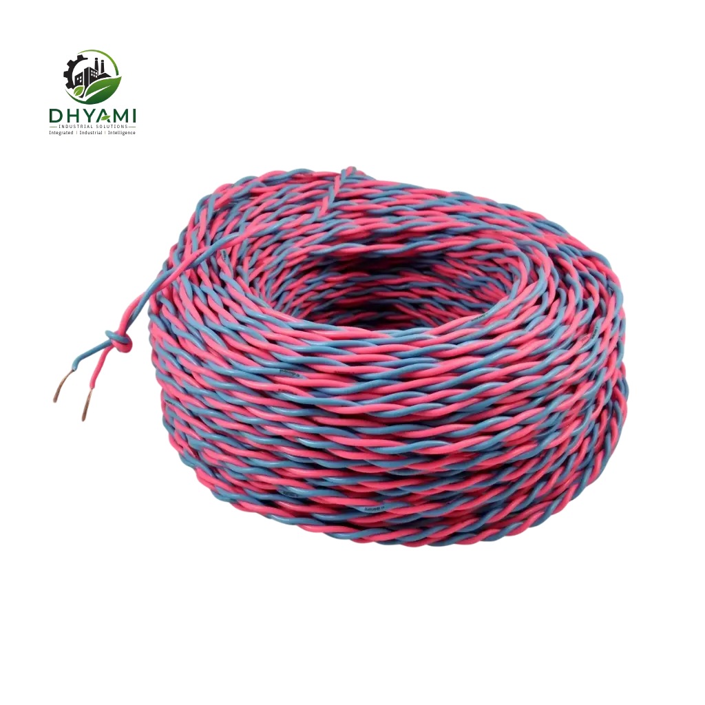 Flexible copper wire by Dhyami with PVC insulation and multi-strand copper conductor used for panel wiring and connections