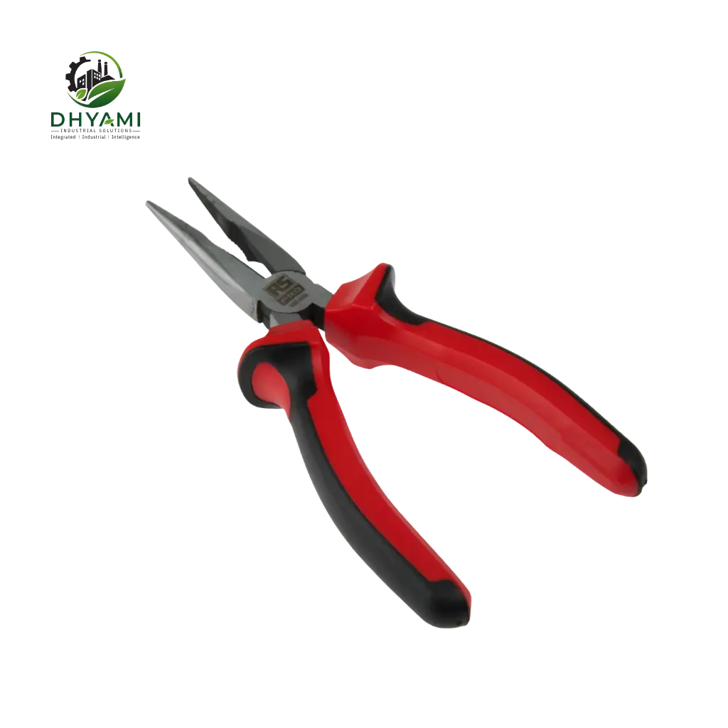 Pliers by Dhyami in chrome vanadium steel with insulated grip used for gripping, cutting and bending wires