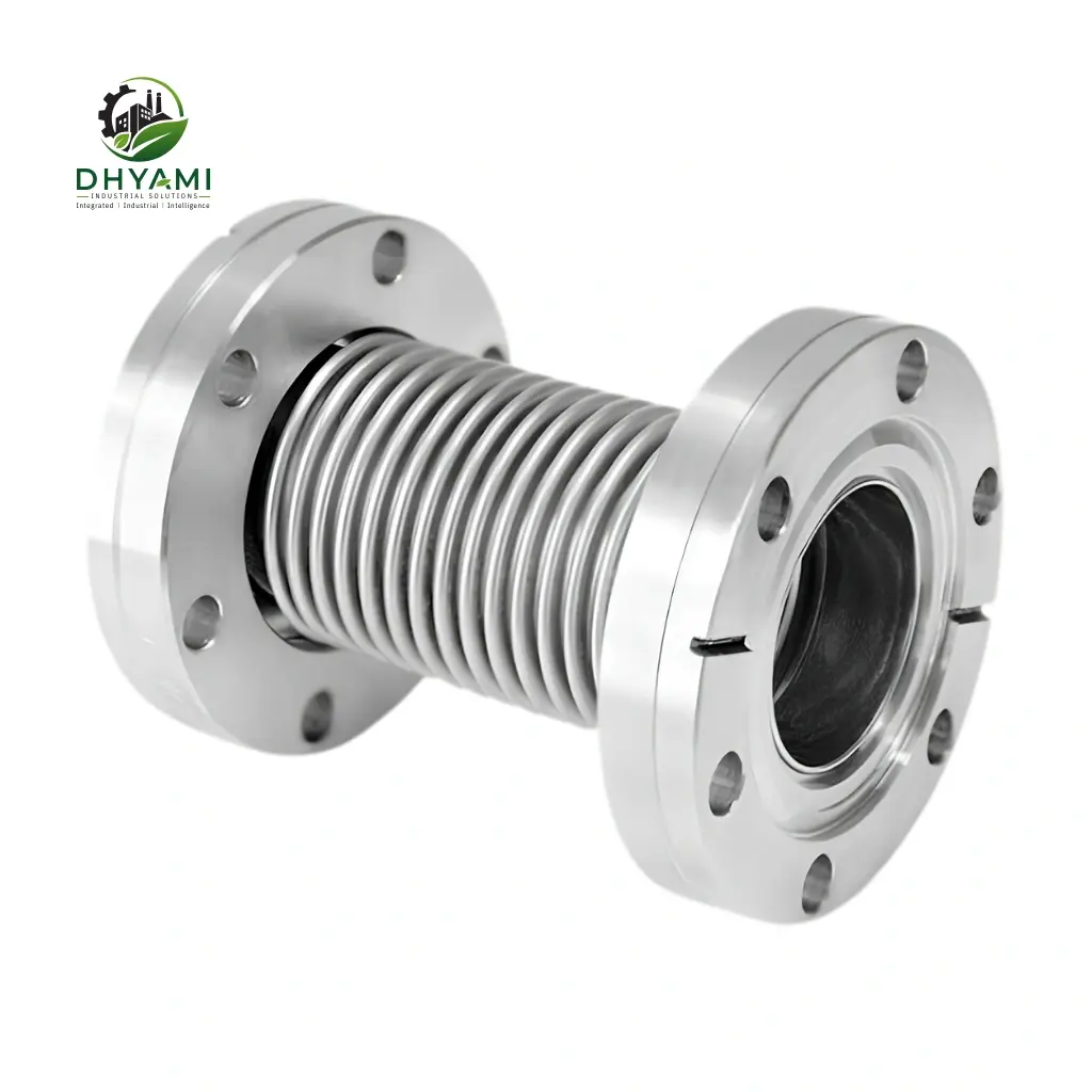 Flexible coupling by Dhyami in cast iron with rubber insert used to connect motor and pump shafts and absorb misalignment