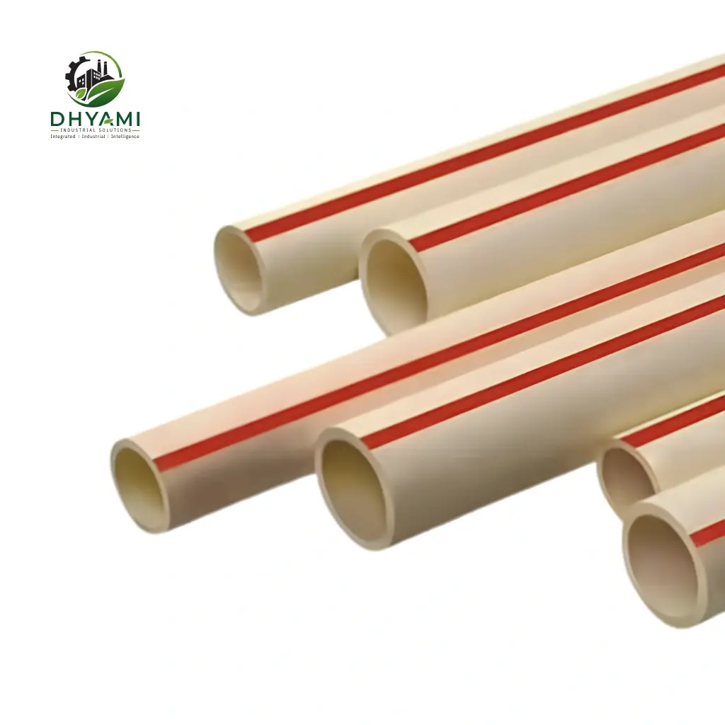 PVC and CPVC pipe by Dhyami used for cold and hot water lines in industrial and process applications